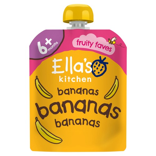Ella's Kitchen Bananas Bananas First Tastes Baby Food Pouch 4+ Months
