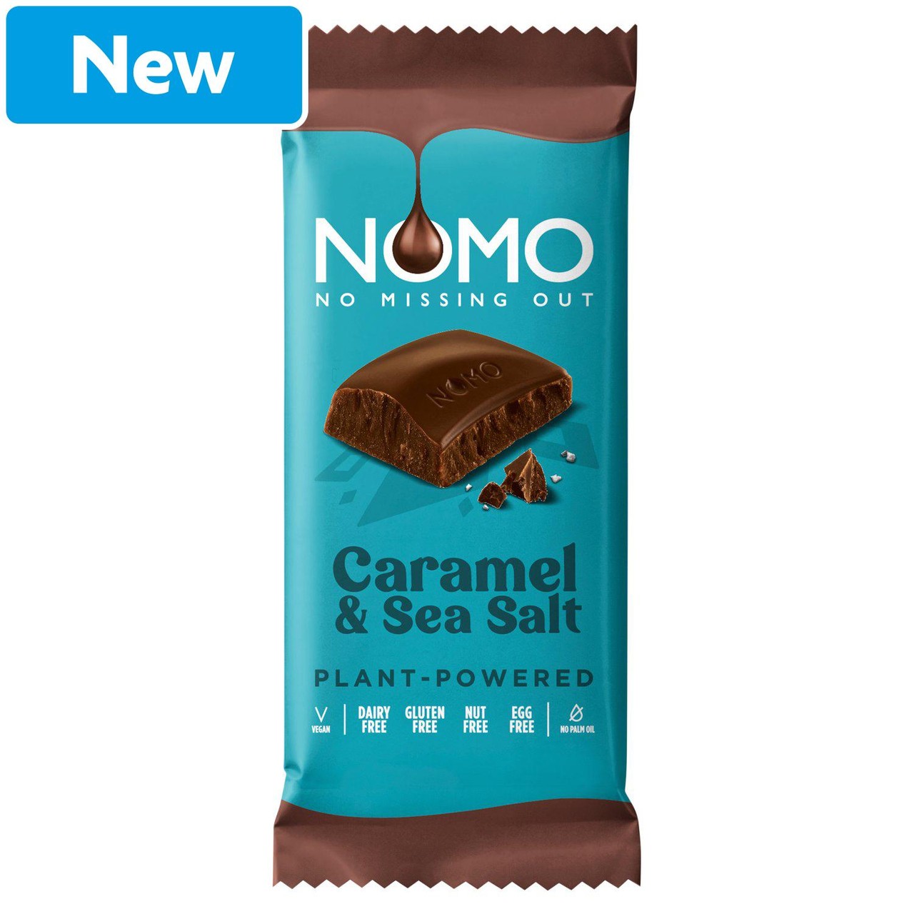Nomo Caramel And Sea Salt Bar 75g