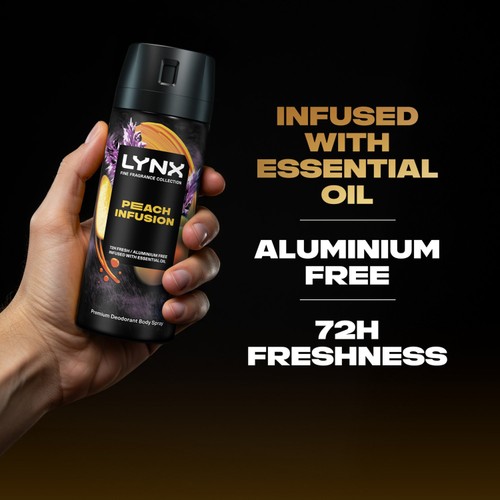 Lynx Peach Infusion Body Spray   150ml