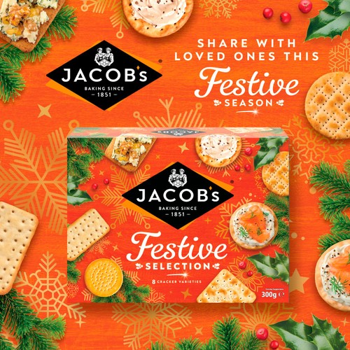 Jacob's Biscuits For Cheese 8 Variety Assortment 300g