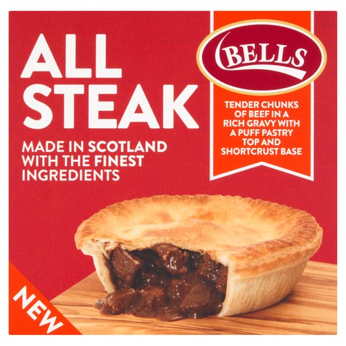 Bells all steak pie