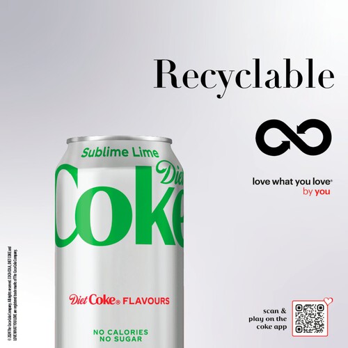 Diet Coke Sublime Lime 8 x 330ml (Can)