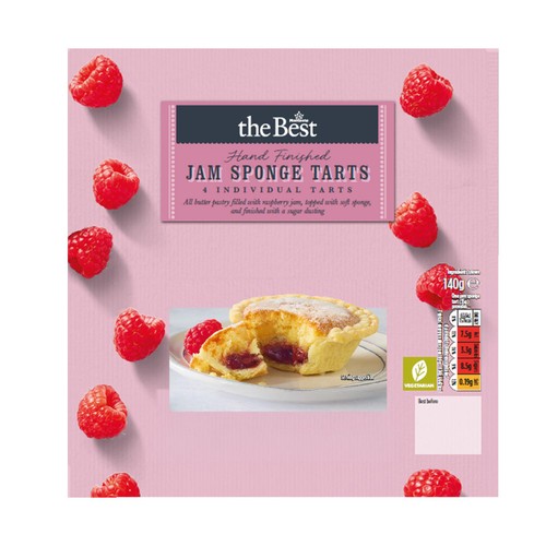 Morrisons The Best Jam Sponge Tarts  140g