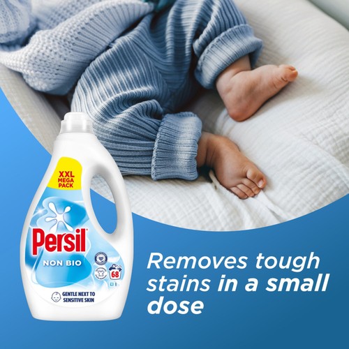 Persil Non Bio Liquid Laundry Washing Detergent 68 Washes