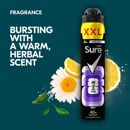 Sure Men Anti-Perspirant Aerosol Active Dry XXL 300ml