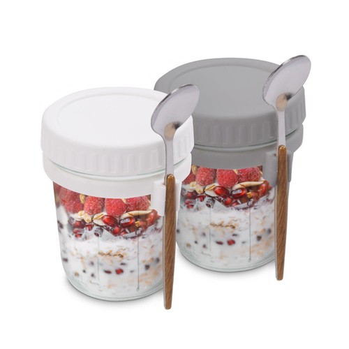 Keplin Overnight Oat Pots   2 pack