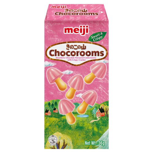 Meiji Chocorooms Strawberry