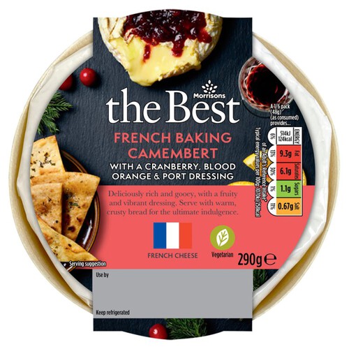 Morrisons The Best French Baking Camembert With Blood Orange Dressing