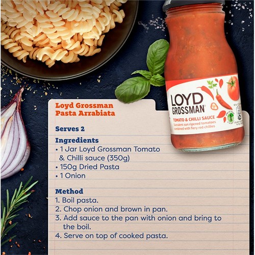 Loyd Grossman Tomato & Chilli Pasta Sauce 660g
