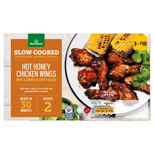 Morrisons Slow Cooked Hot Honey Chicken Wings