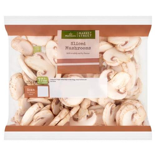 Morrisons sliced mushrooms
