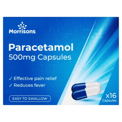 Morrisons Paracetamol 500mg Capsules