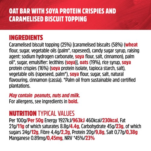 Trek Protein Flapjacks Biscoff 3x50g