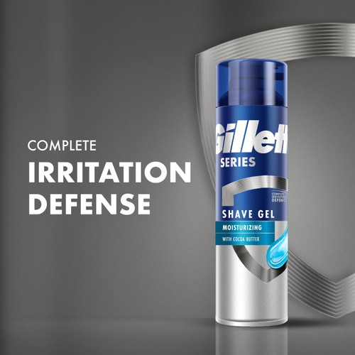 Gillette Series Moisturising Shaving Gel With Cocoa Butter 200ml