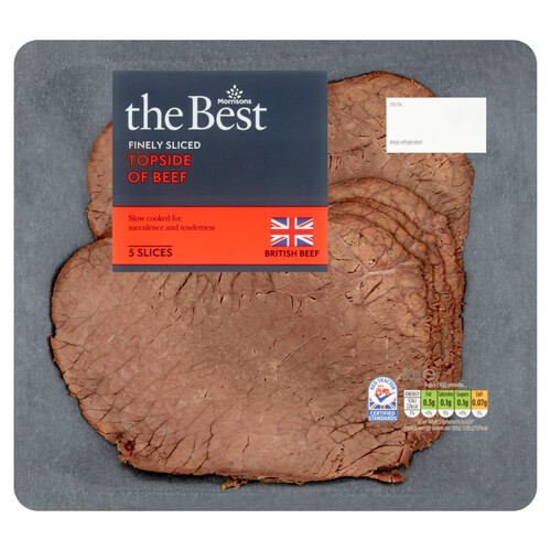 Morrisons The Best British Finely Sliced Topside Of Beef