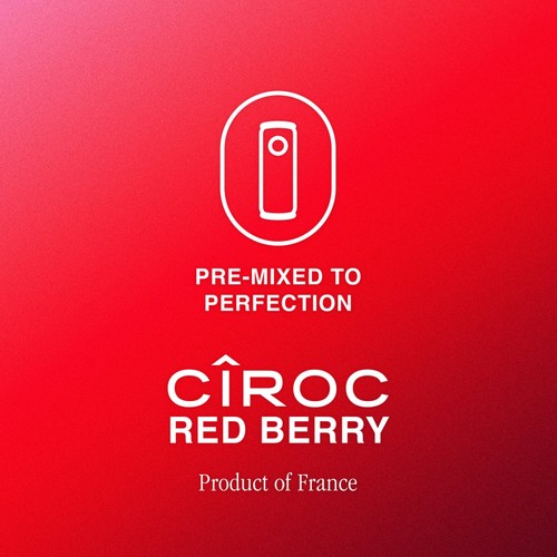 Ciroc Red Berry Sparkling Vodka Drink 5% vol 250ml Can