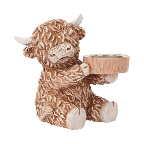 Home Style Highland Cow Tealight Holder