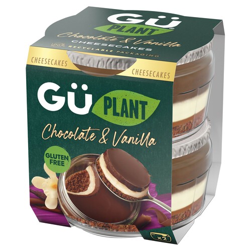 Gu Plant Chocolate & Vanilla Cheesecakes