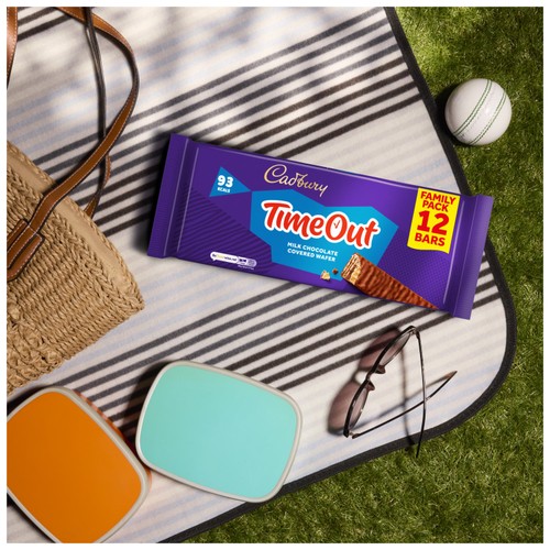 Cadbury Timeout Chocolate Wafer Bars  12 x 18g