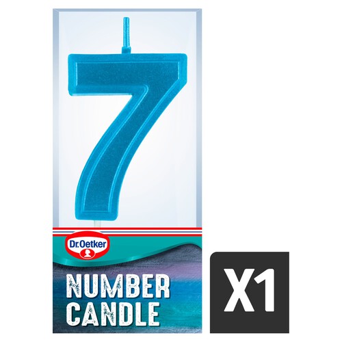 Dr. Oetker Number 7 Candle