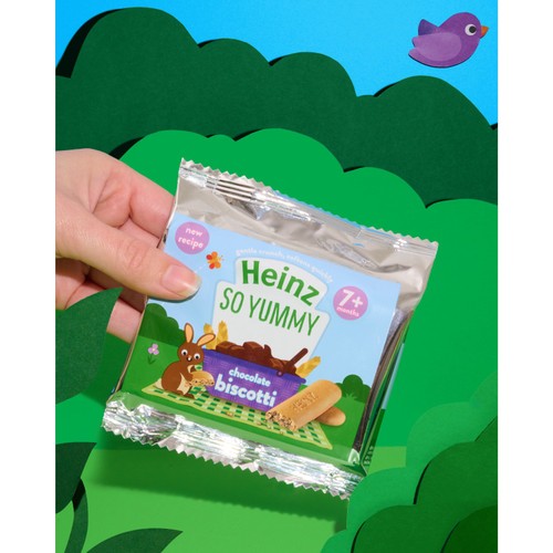 Heinz Chocolate Biscotti Baby Food Snacks 7+ Months