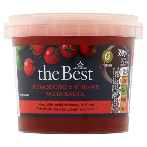 Morrisons The Best Pomodoro & Chianti Pasta Sauce 