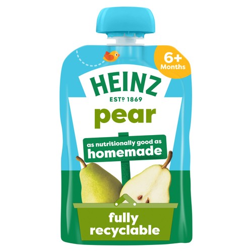 Heinz Pear Baby Food Fruit Pouch 100g
