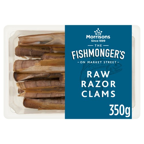 Morrisons raw razor clams