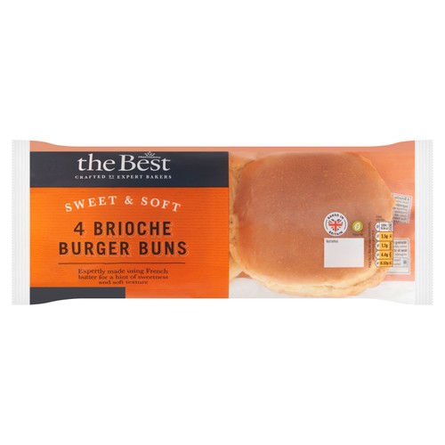 Morrisons the best 4 brioche buns