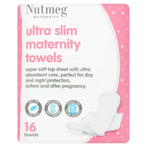 Nutmeg Ultra Slim Maternity Towels