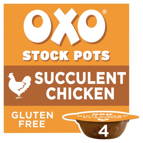 Oxo Stock Pot Succulent Chicken 4 x 20g