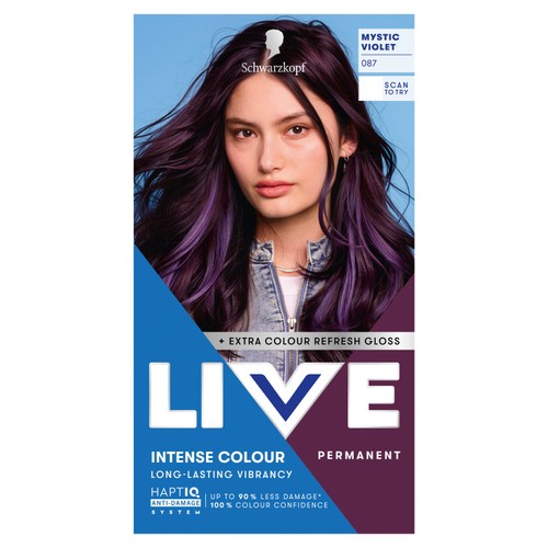 LIVE Intense Colour Permanent Hair Dye 087 Mystic Violet