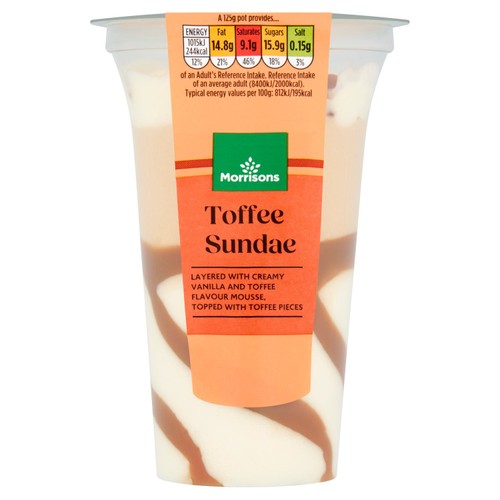 Morrisons toffee sundae