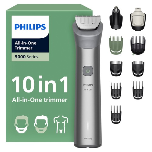 Philips Series 5000 All-In-One Trimmer Multigroom, 10-In-1
