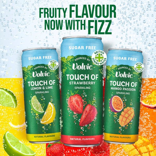 Touch Of Fruit Strawberry Sparkling Sugar Free Flavoured Water Multipack