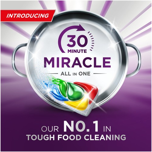 Fairy 30 Minute Miracle Platinum Plus Dishwasher Tablets Lemon