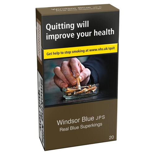 Windsor Blue Real Blue Superkings Cigarettes