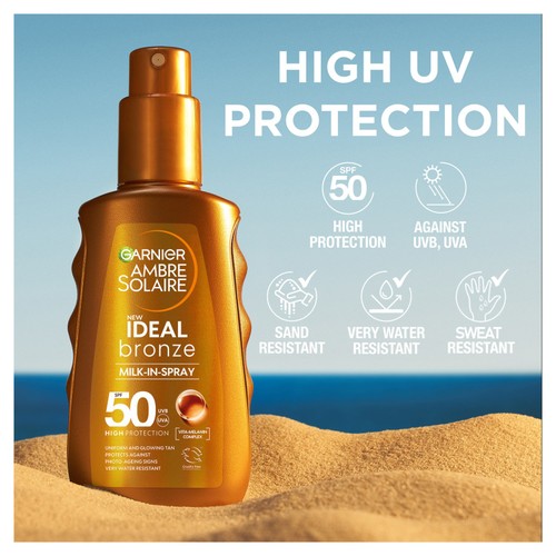 Ambre Solaire Ideal Bronze SPF 50 Milk Spray 150ml