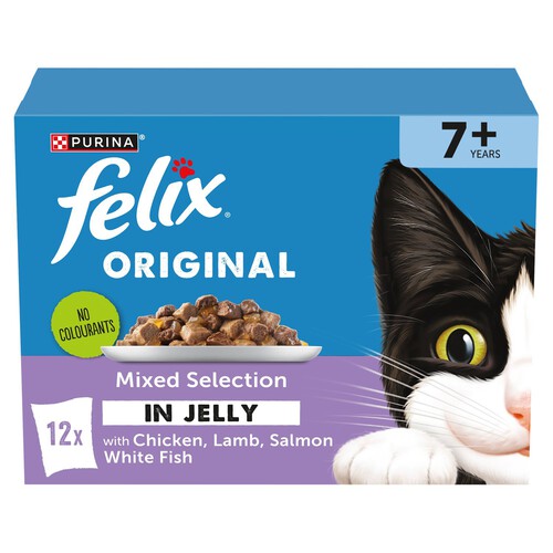 Felix Original Senior 7+ Mixed Selection In Jelly Wet Cat Food