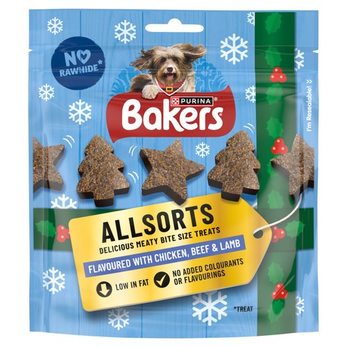 Bakers Allsorts Chicken, Beef And Lamb Dog Treats 