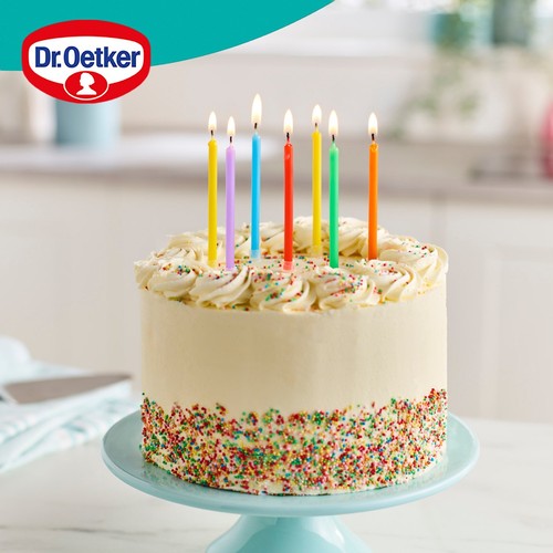 Dr. Oetker 12 Rainbow Birthday Candles