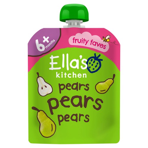Ella's Kitchen Pears Pears Pears First Tastes Baby Food Pouch 4+ Months