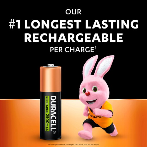 Duracell Rechargeable AA 2500mAh Batteries