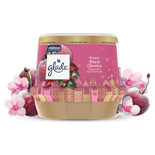 Glade Bathroom Gel Air Freshener Frosted Floral Cherries