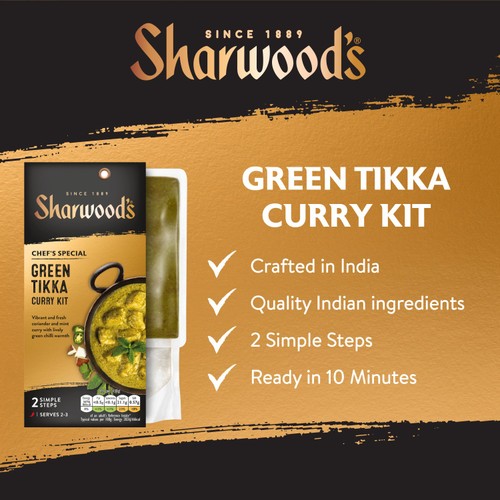 Sharwood's Chef Special Green Tikka Curry Sauce Meal Kit  250g