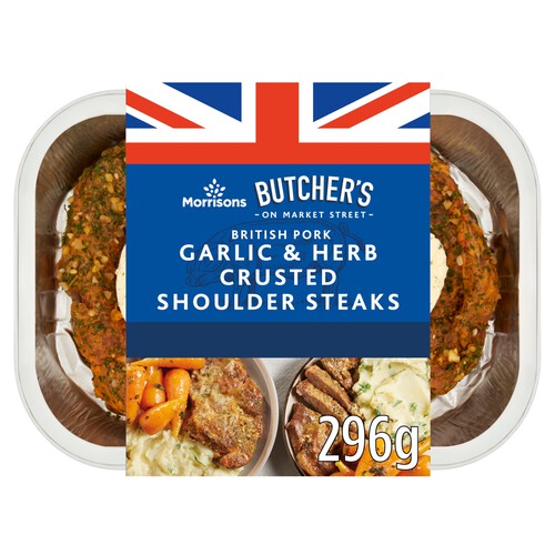 Morrisons Garlic And Herb Pork Shoulder Steaks