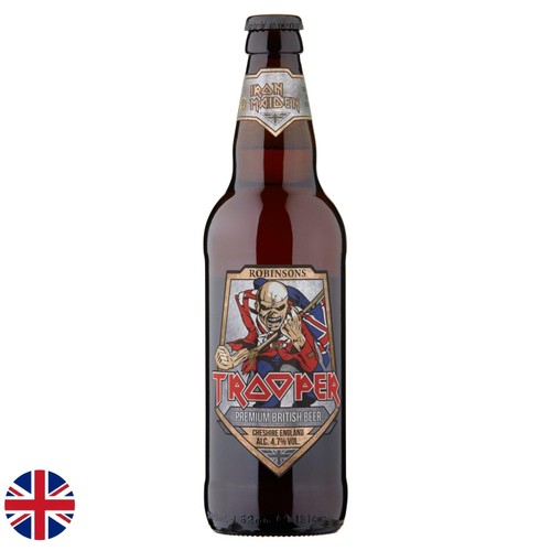 Robinsons Brewery Iron Maiden Trooper Premium British Beer Bottle 50cl