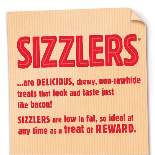 Bakers Sizzlers Dog Treat Bacon