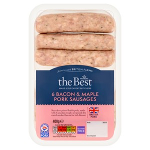 Morrisons The Best 6 Maple & Bacon Sausages