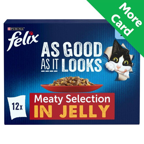 Felix Doubly Delicious 7+ Meaty Selection In Jelly Wet Cat Food 